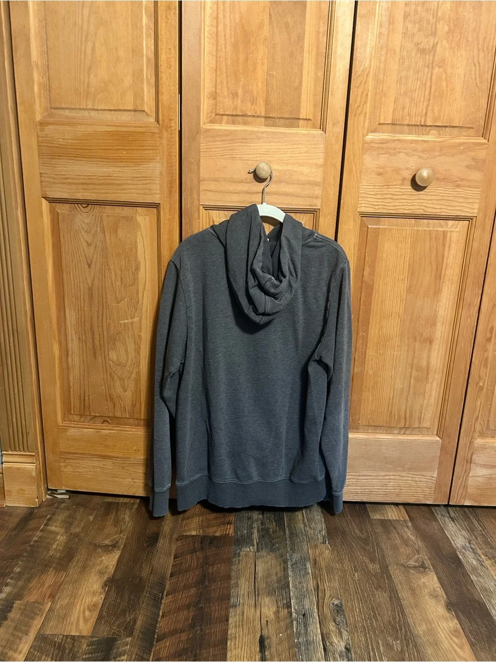 The North Face Charcoal Gray Pullover Hoodie with Large Logo